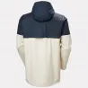 Parka Helly Hansen hombre azul marino y blanco | Chaqueta impermeable