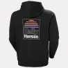 Sudadera Helly Hansen hombre negra | Hoodie con capucha