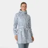 Parka Helly Hansen mujer rayas azul | Chaqueta impermeable