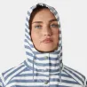 Parka Helly Hansen mujer rayas azul | Chaqueta impermeable