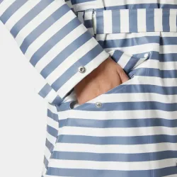 Parka Helly Hansen mujer rayas azul | Chaqueta impermeable