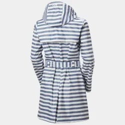 Parka Helly Hansen mujer rayas azul | Chaqueta impermeable