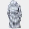 Parka Helly Hansen mujer rayas azul | Chaqueta impermeable