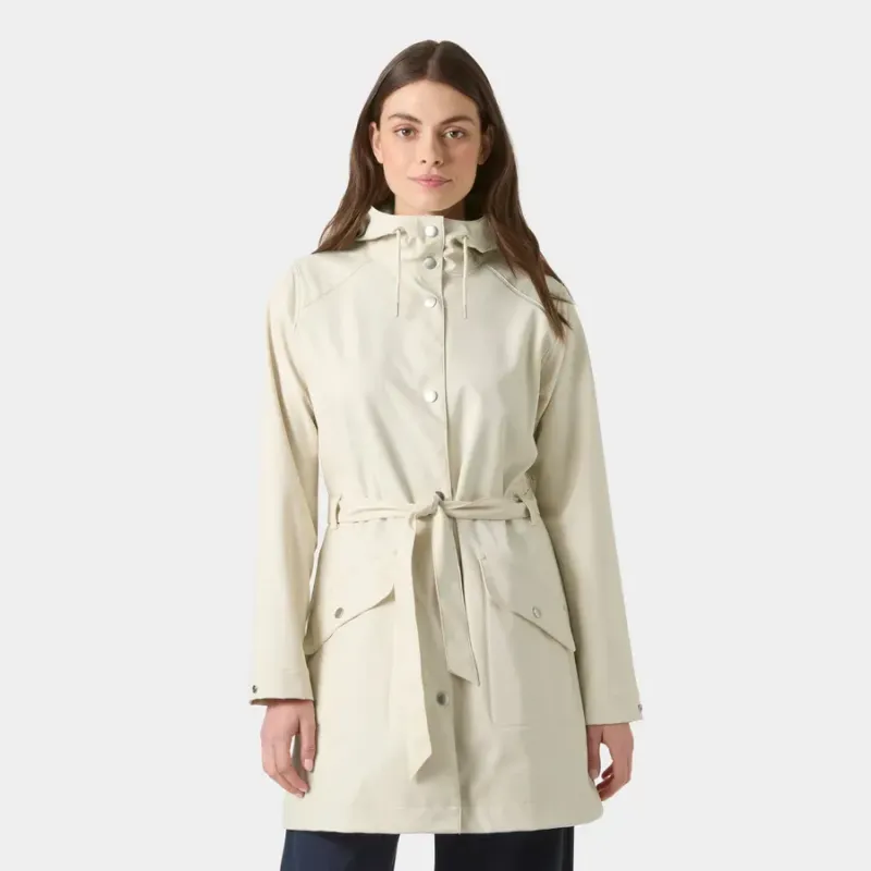 Parka Helly Hansen mujer beige | Chaqueta impermeable elegante