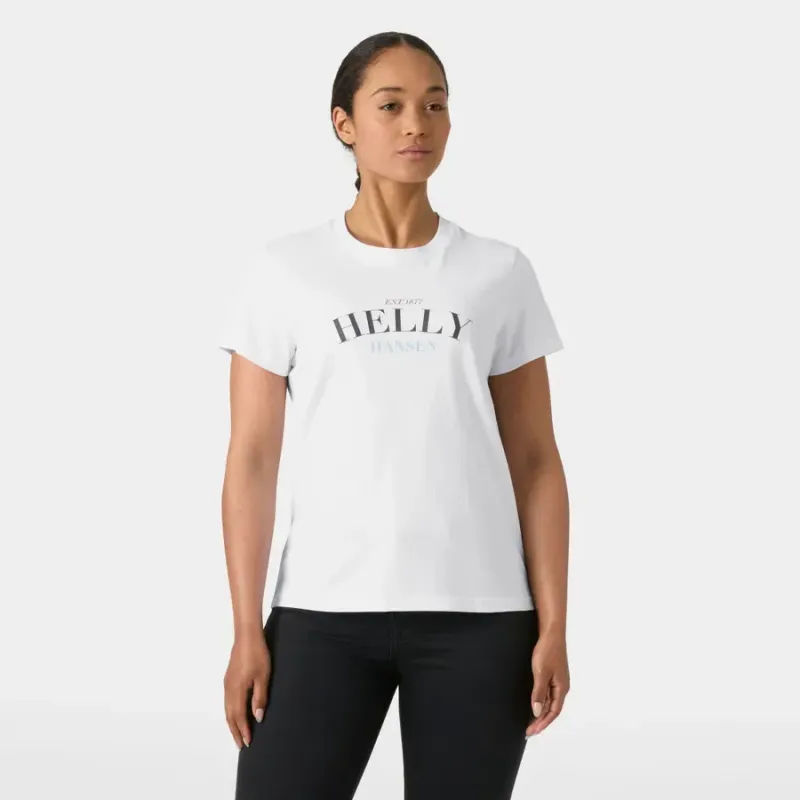 Camiseta Helly Hansen blanca mujer | Camiseta logo HH