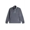 Ecoalf Alex Sudadera Gris Hombre con Media Cremallera