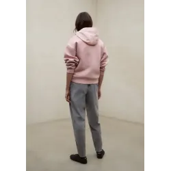 Sudadera Ecoalf Rosa con Capucha y Cremallera | Sudadera Mujer Casual