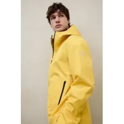 Chaqueta ECOALF amarilla hombre | Impermeable ligera y cortavientos