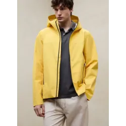 Chaqueta ECOALF amarilla hombre | Impermeable ligera y cortavientos
