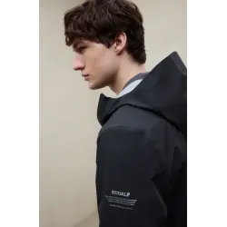 Chaqueta ECOALF negra hombre | Funcional, ligera y con estilo limpio