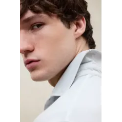 Polo ECOALF manga larga celeste hombre | Cómodo, versátil y elegante