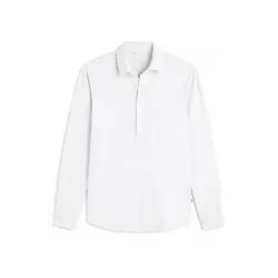 Polo ECOALF blanco manga larga hombre | Estilo limpio y versátil
