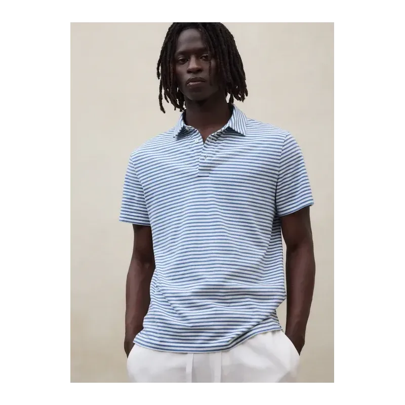 Polo rayas azul hombre | Fresco y estilo verano