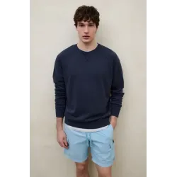 Sudadera azul marino Ecoalf hombre | Cómoda y fácil