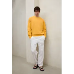 Sudadera amarilla Ecoalf hombre | Fácil y diferente