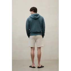 Sudadera Ecoalf verde con cremallera hombre | Hoodie sostenible cómoda