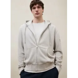 Sudadera gris Ecoalf con cremallera hombre | Sudadera versátil sostenible