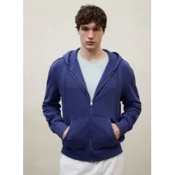 Sudadera azul Ecoalf cremallera hombre | Compra online