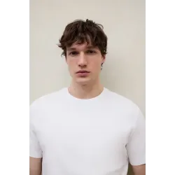 Ecoalf camiseta ACT NOW blanca masculina | Diseño trasero original