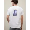 Ecoalf camiseta ACT NOW blanca masculina | Diseño trasero original