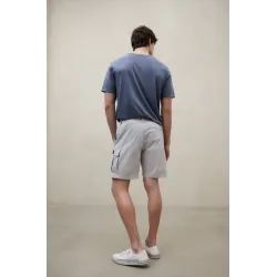 Short Ecoalf hombre gris claro | Pantalón corto técnico ligero verano