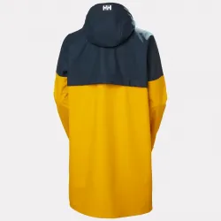 Chubasquero Helly Hansen Mujer Impermeable Largo Azul Amarillo
