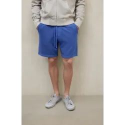 Bermuda azul hombre cómoda | Short casual verano con cordón