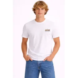 Camiseta blanca BlueBlue Chihuahua The Beaches | Estilo surf hombre