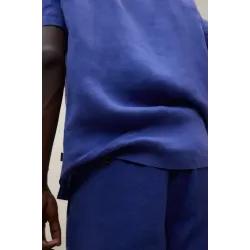 Bermuda lino hombre azul Ecoalf | Fresca, ligera y elegante