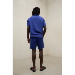 Bermuda lino hombre azul Ecoalf | Fresca, ligera y elegante