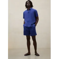 Bermuda lino hombre azul Ecoalf | Fresca, ligera y elegante