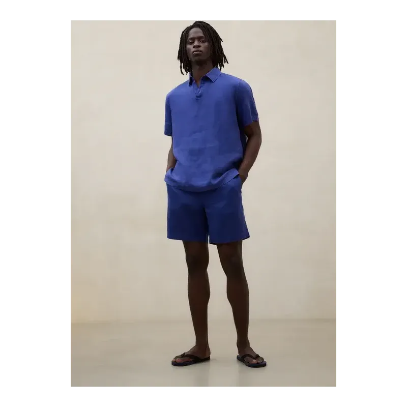 Bermuda lino hombre azul Ecoalf | Fresca, ligera y elegante