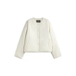 Chaqueta reversible Ecoalf mujer | Diseño ligero color crema