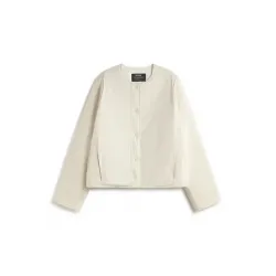 Chaqueta reversible Ecoalf mujer | Diseño ligero color crema