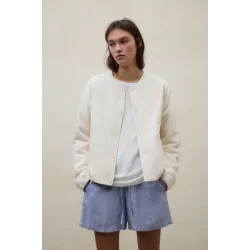 Chaqueta reversible Ecoalf mujer | Diseño ligero color crema