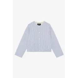 Chaqueta reversible Ecoalf mujer crema y rayas | Ligera y versátil