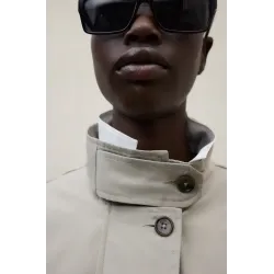 Chaqueta mujer Ecoalf beige ligera | Diseño limpio actual