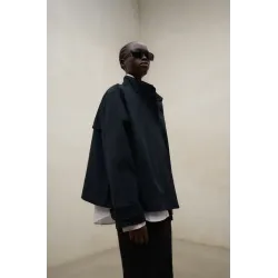 Chaqueta azul marino Ecoalf mujer | Diseño estructurado moderno