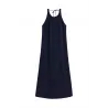 Vestido largo marino Ecoalf mujer Crome
