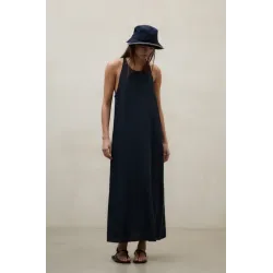 Vestido largo marino Ecoalf mujer Crome
