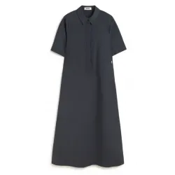 Vestido camisero largo marino Ecoalf mujer