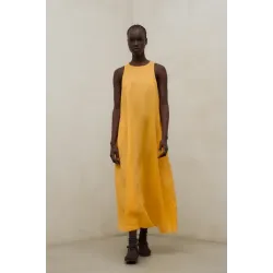 Vestido naranja Ecoalf mujer | Ligero, fluido y con carácter