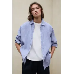 Camisa rayas azul Ecoalf | Ligera, versátil y natural