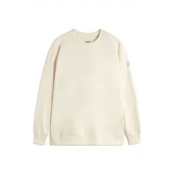 Sudadera Ecoalf beige mujer | Relieve trasero y corte cómodo