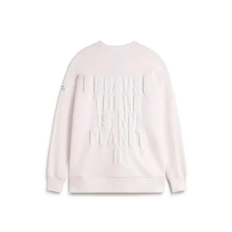 Sudadera Ecoalf rosa mujer con relieve trasero | Diseño limpio