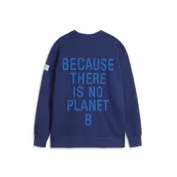 Sudadera azul Ecoalf mujer con mensaje | Compra online
