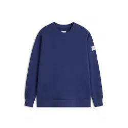 Sudadera azul Ecoalf mujer con mensaje | Compra online