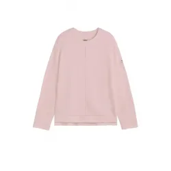 Sudadera rosa Ecoalf mujer con costura central | Diseño actual