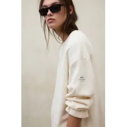 Sudadera Ecoalf mujer color claro | Cómoda y fácil de combinar