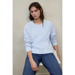 Sudadera Ecoalf azul claro mujer | Diseño limpio actual